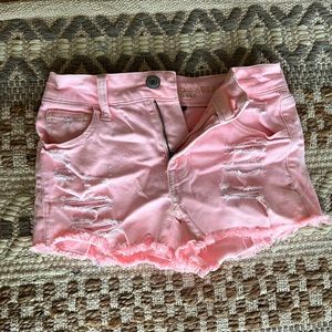 American Eagle Pink Jean shorts